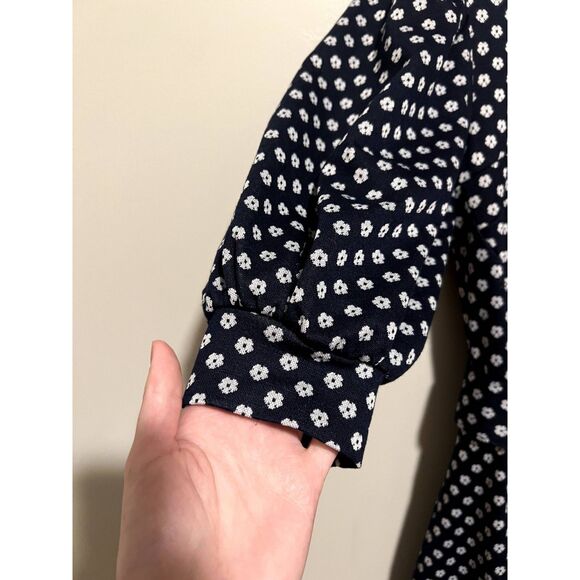 NWT Hutch Jenessa Polka Dot Mini Dress Mod Floral Navy Women's Size 6 - Picture 5 of 13